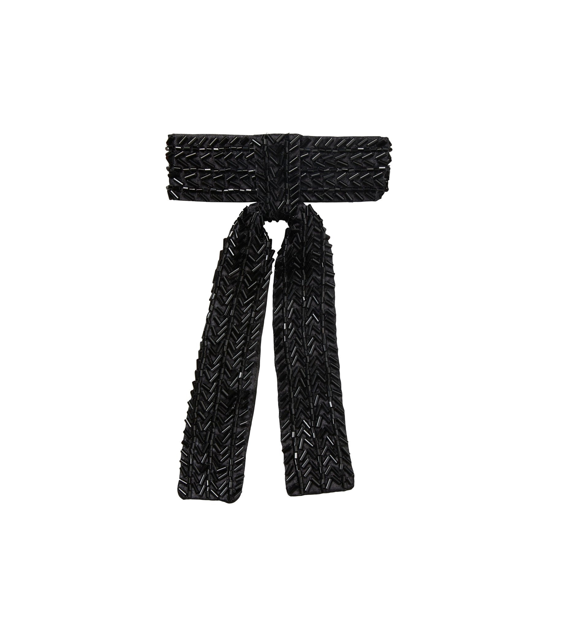 Merry Beaded sløjfe - sort